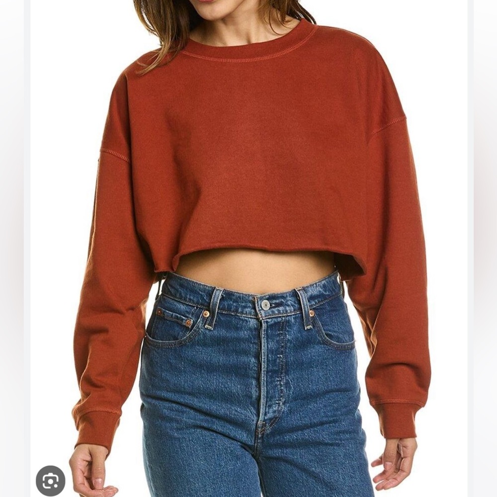 WeWoreWhat Women's Cropped Sweatshirt Size L